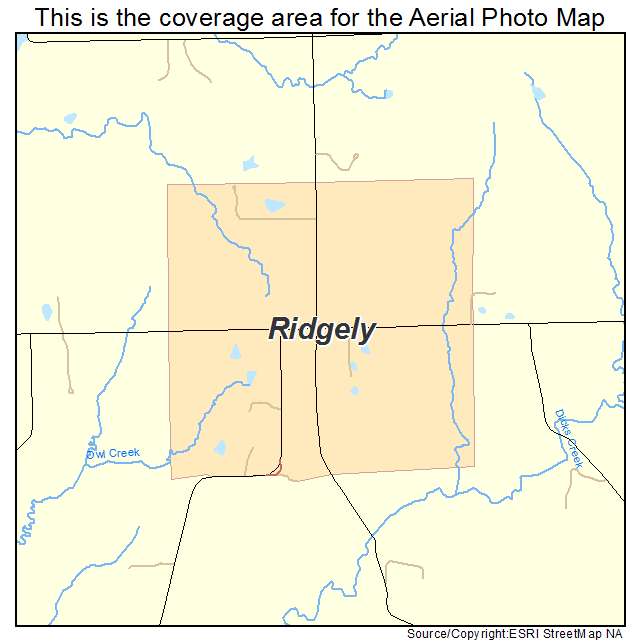 Ridgely, MO location map 