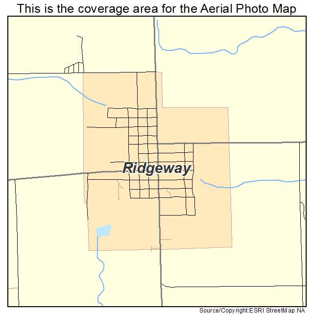 Ridgeway, MO location map 