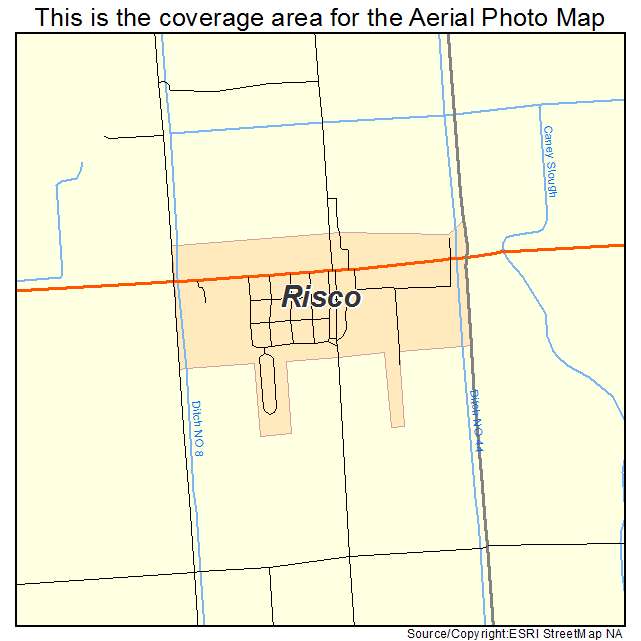 Risco, MO location map 