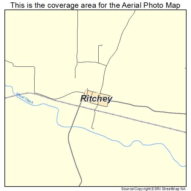Ritchey, MO location map 