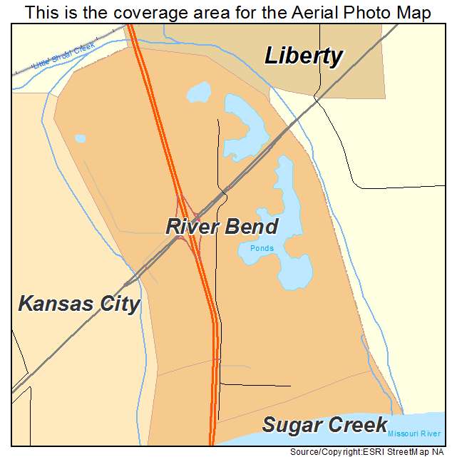 River Bend, MO location map 