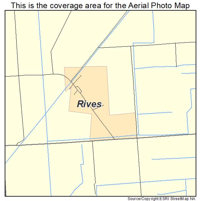 Rives, MO location map 