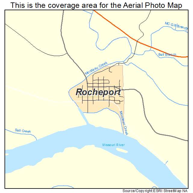Rocheport, MO location map 