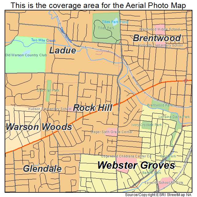 Rock Hill, MO location map 