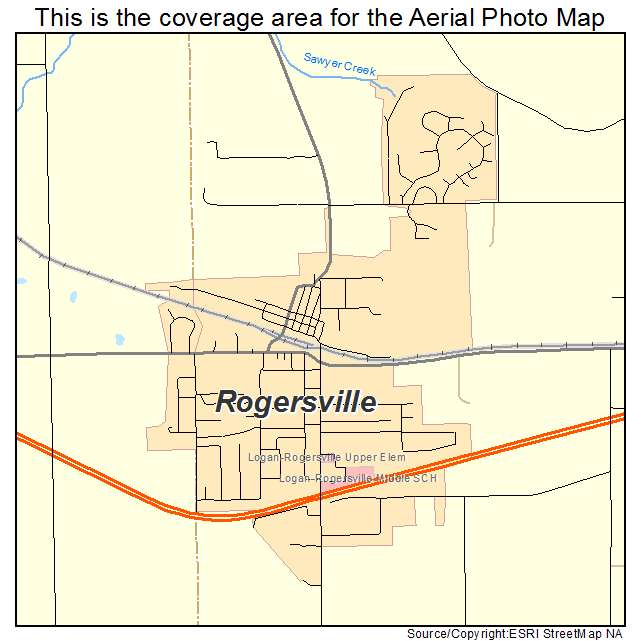 Rogersville, MO location map 