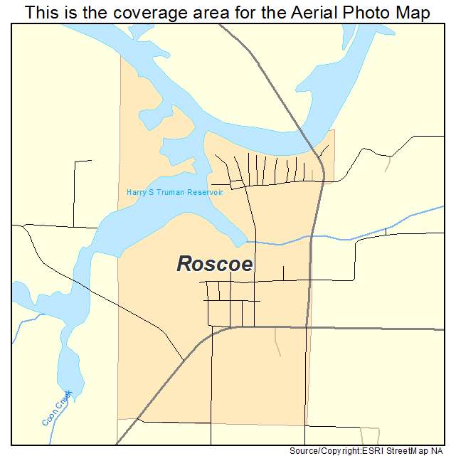 Roscoe, MO location map 