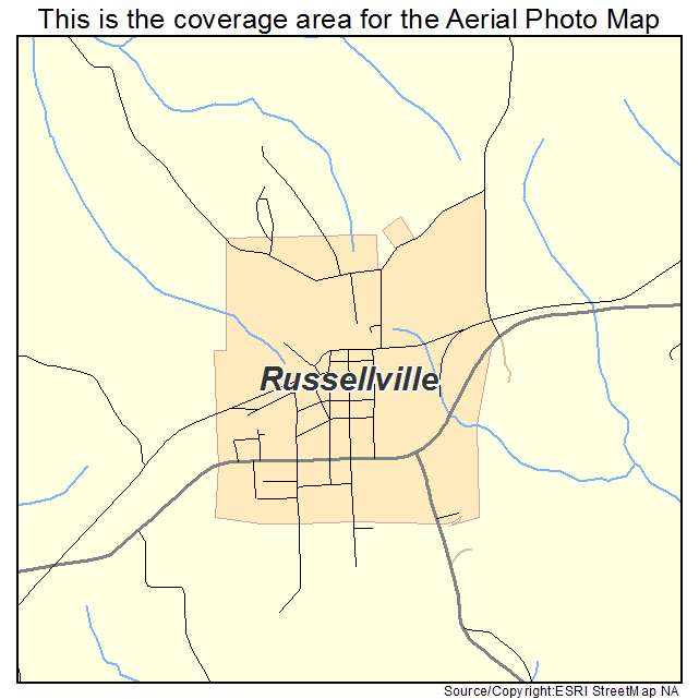 Russellville, MO location map 