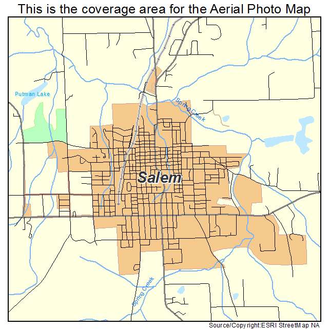 Salem, MO location map 