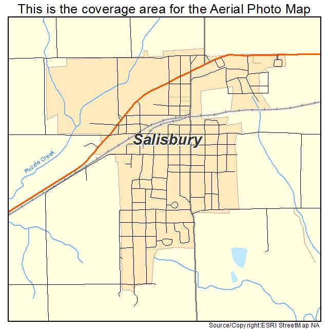 Salisbury, MO location map 