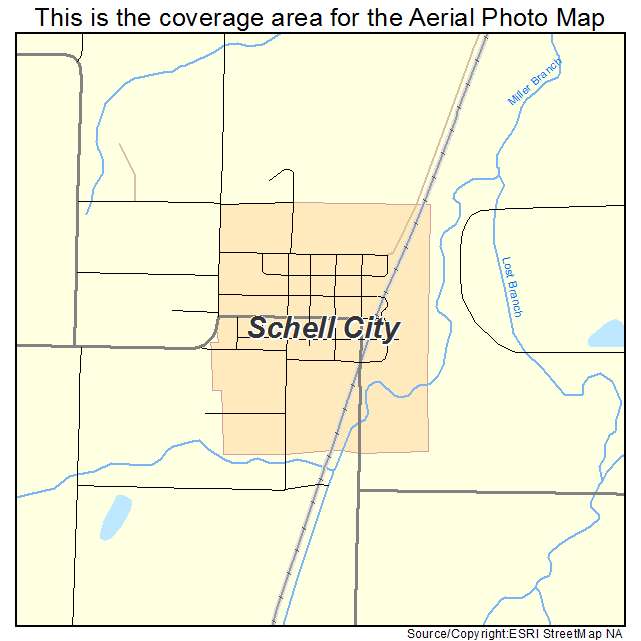 Schell City, MO location map 