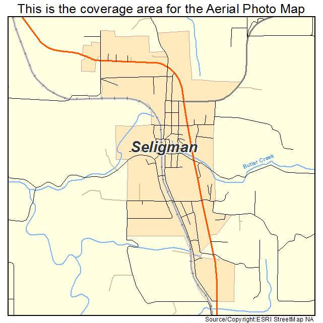 Seligman, MO location map 