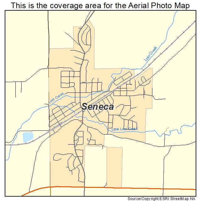 Seneca, MO location map 