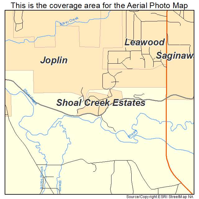 Shoal Creek Estates, MO location map 