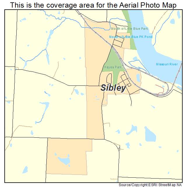 Sibley, MO location map 