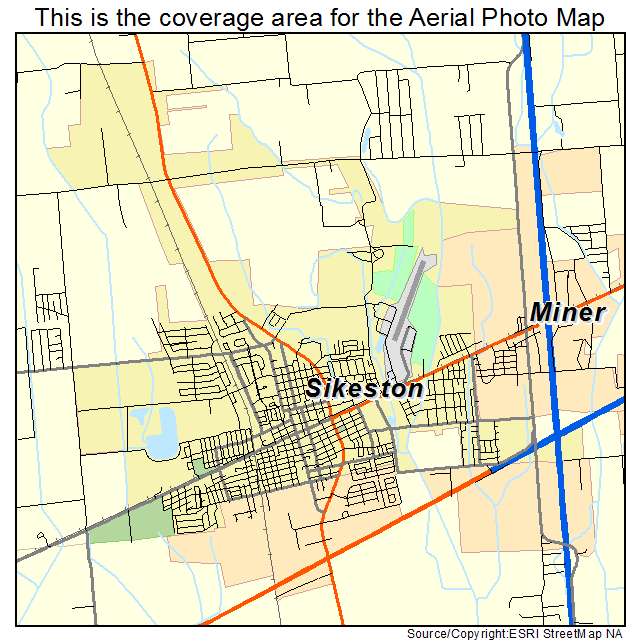 Sikeston, MO location map 