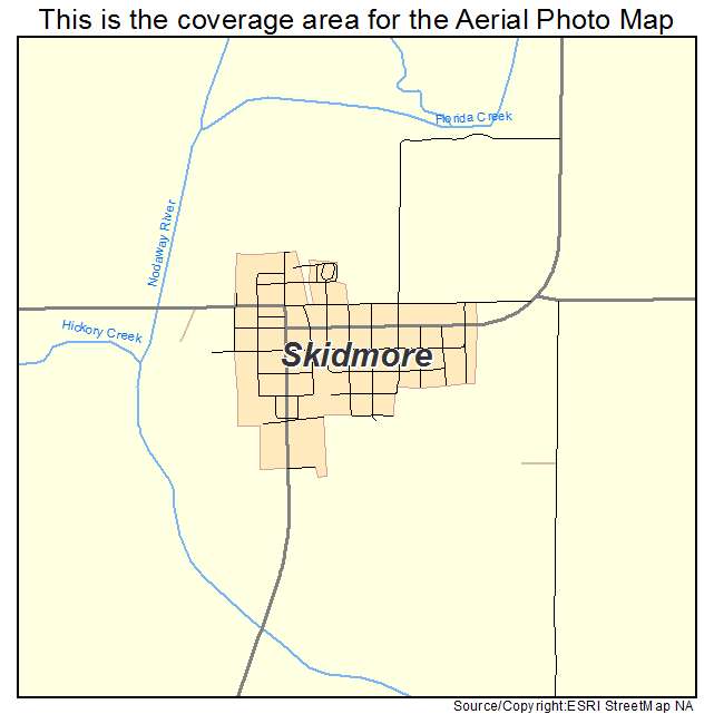 Skidmore, MO location map 