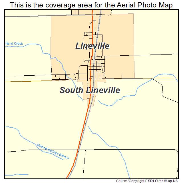 South Lineville, MO location map 