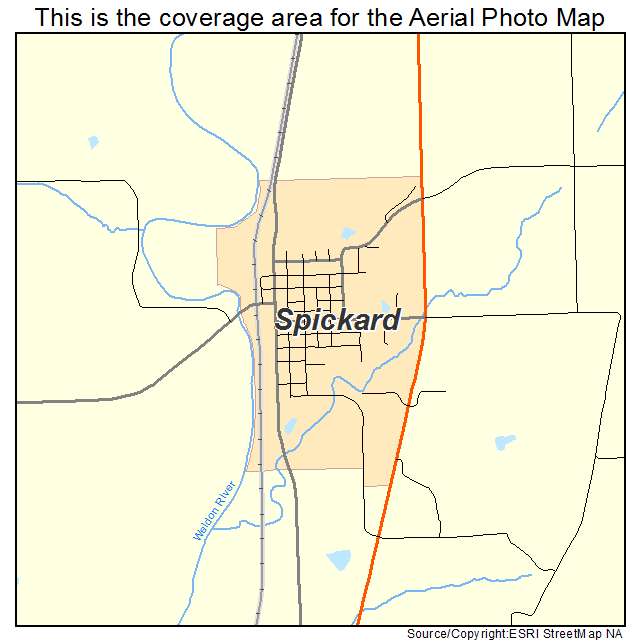 Spickard, MO location map 