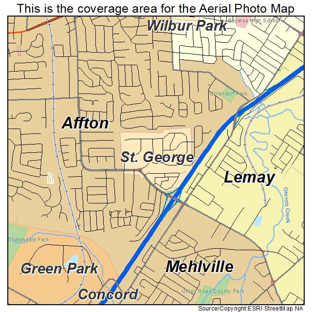 St George, MO location map 