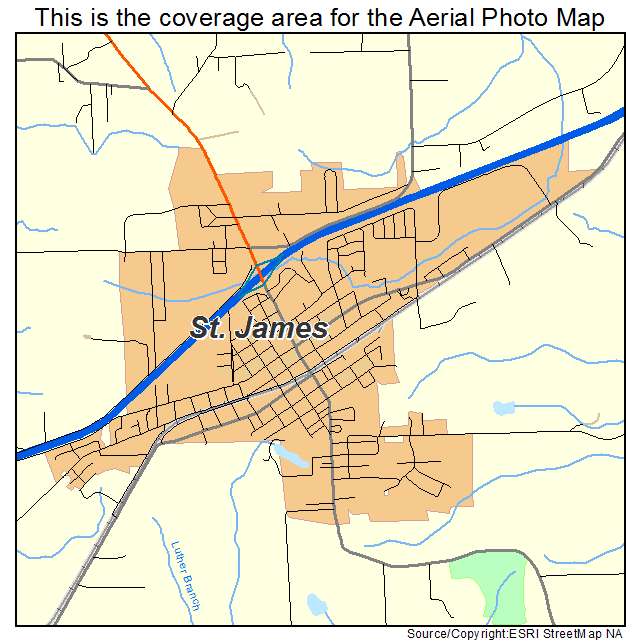 St James, MO location map 