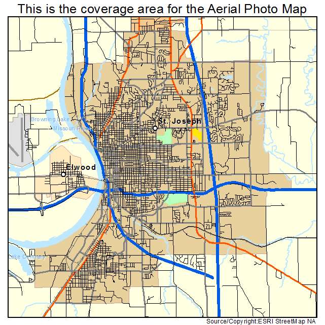 St Joseph, MO location map 