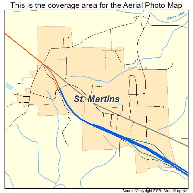 St Martins, MO location map 