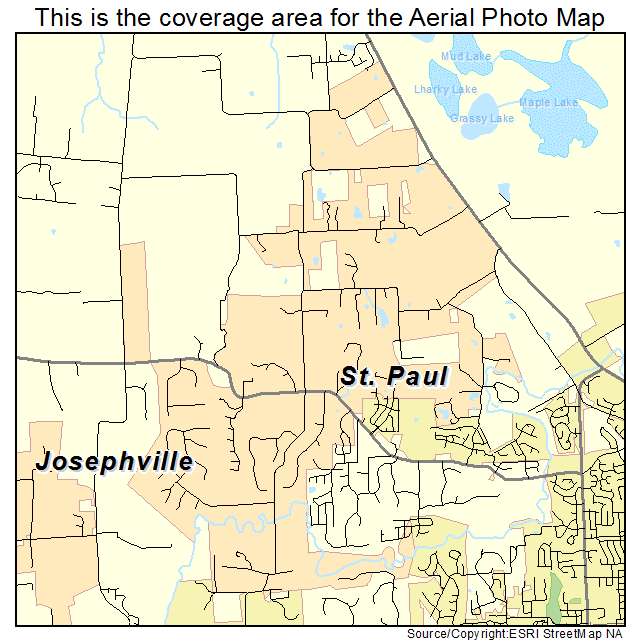 St Paul, MO location map 