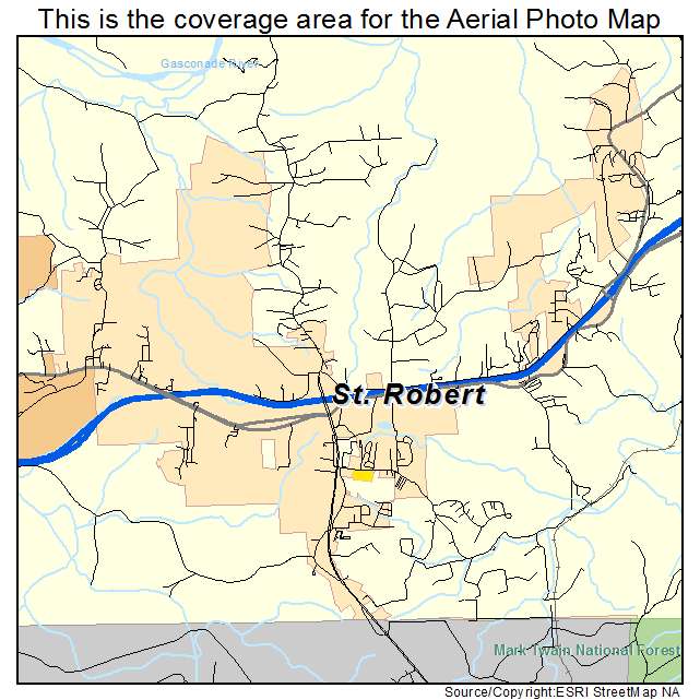 St Robert, MO location map 