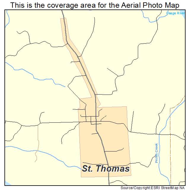 St Thomas, MO location map 