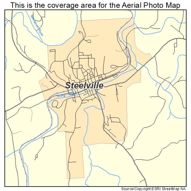Steelville, MO location map 
