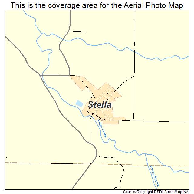 Stella, MO location map 