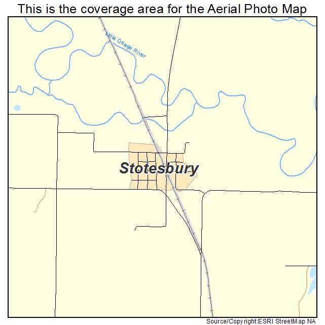 Stotesbury, MO location map 