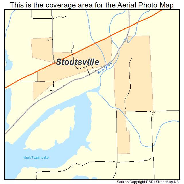 Stoutsville, MO location map 