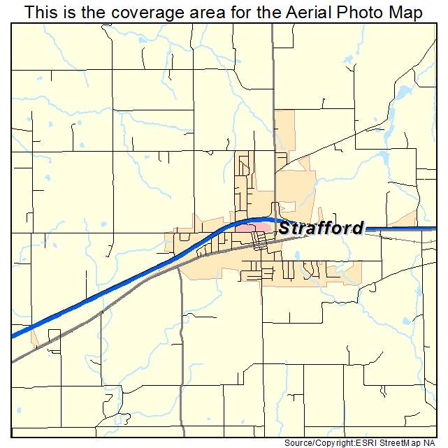 Strafford, MO location map 