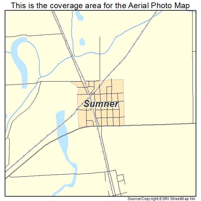 Sumner, MO location map 