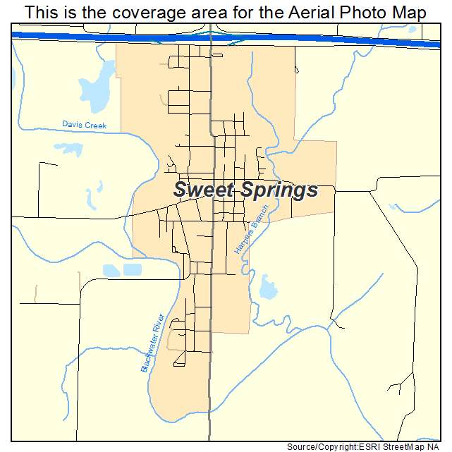 Sweet Springs, MO location map 