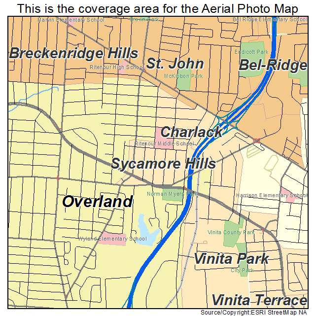 Sycamore Hills, MO location map 