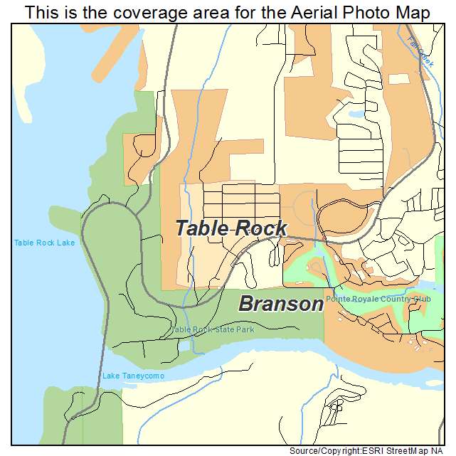 Table Rock, MO location map 