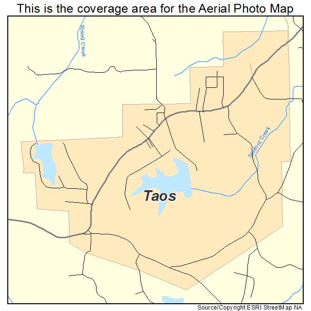 Taos, MO location map 