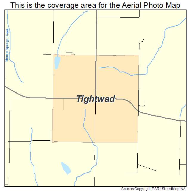 Tightwad, MO location map 