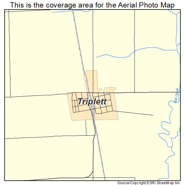Triplett, MO location map 