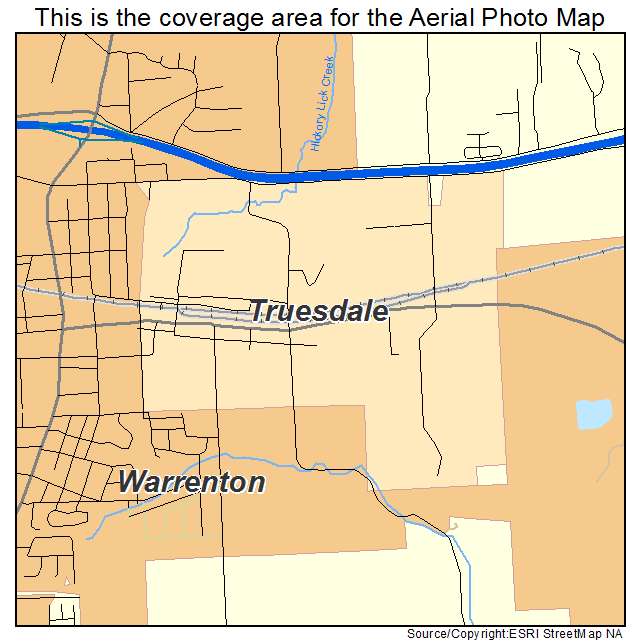 Truesdale, MO location map 