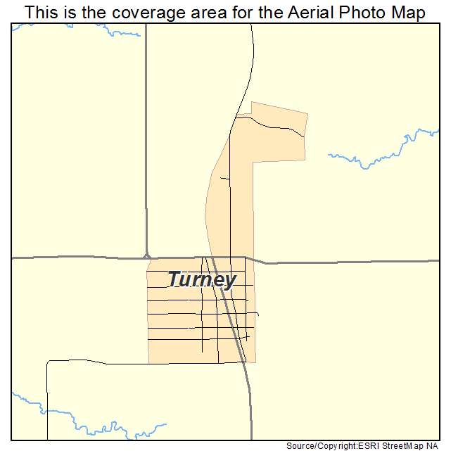 Turney, MO location map 
