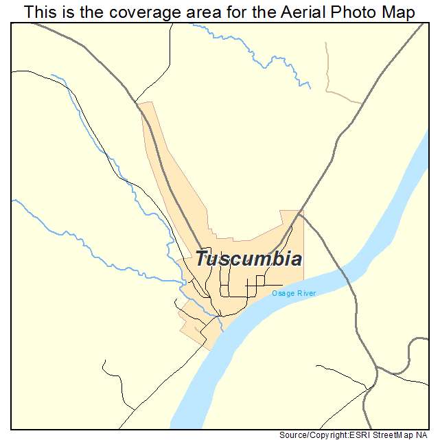 Tuscumbia, MO location map 