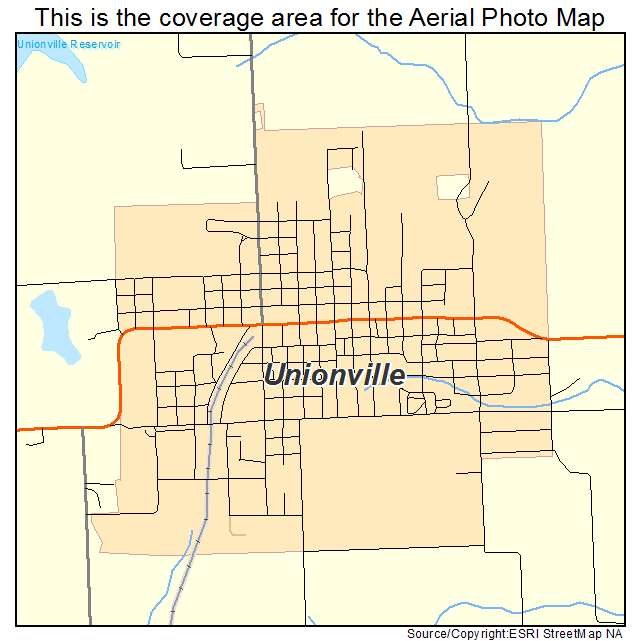 Unionville, MO location map 