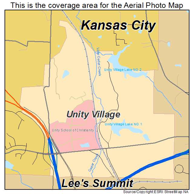 Unity Village, MO location map 