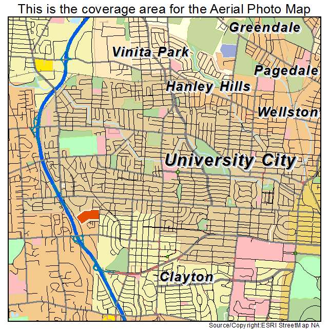 University City, MO location map 