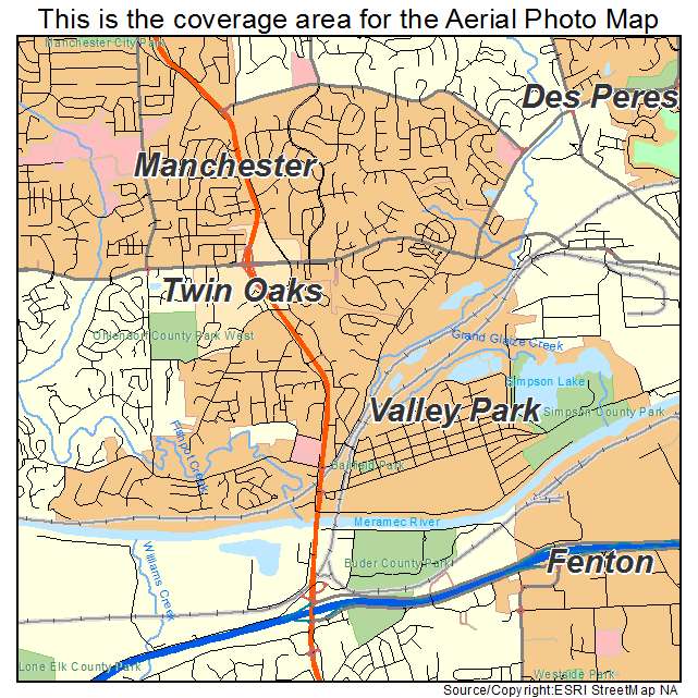 Valley Park, MO location map 