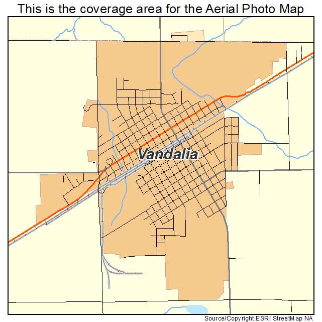 Vandalia, MO location map 