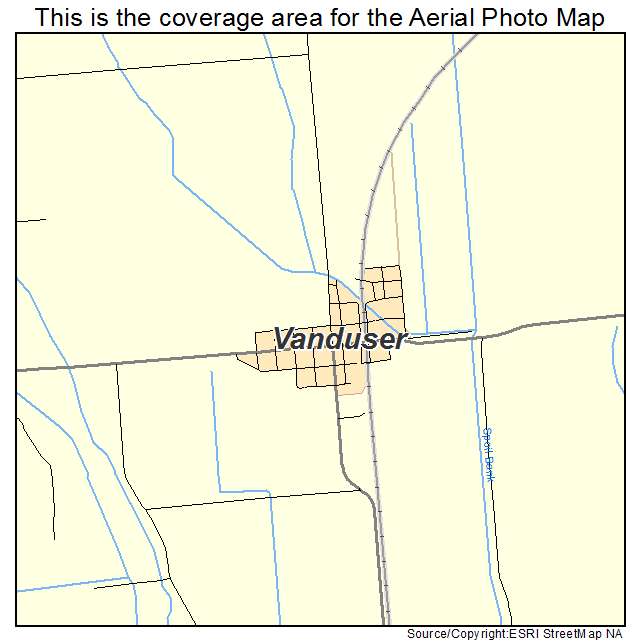 Vanduser, MO location map 
